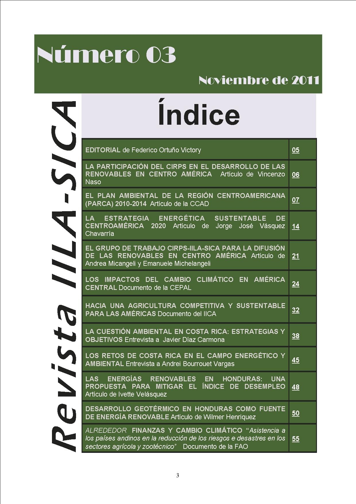 3 numero Rivista - indic e