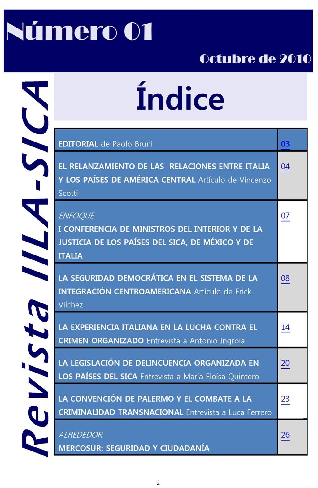 rivista iila-sica n1 indice